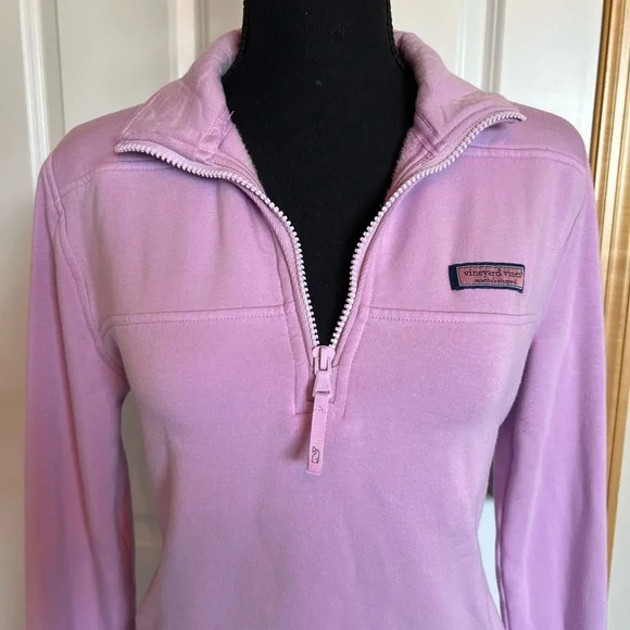 🤍Vineyard Vines Women's Soft Lilac Dreamcloth Shep Shirt/Sweater - Picture 5 of 13